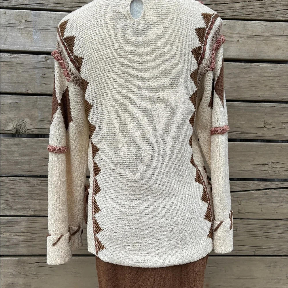 Vintage Ms. Ripps Knit Set by Elisabeth Duceau – 2 Piece Southwest Style - Picture 9 of 13